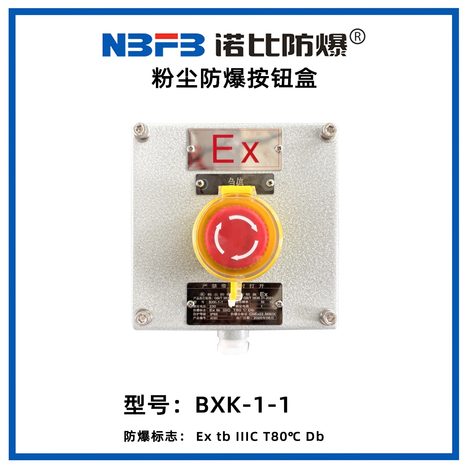 BXK粉尘防爆按钮盒